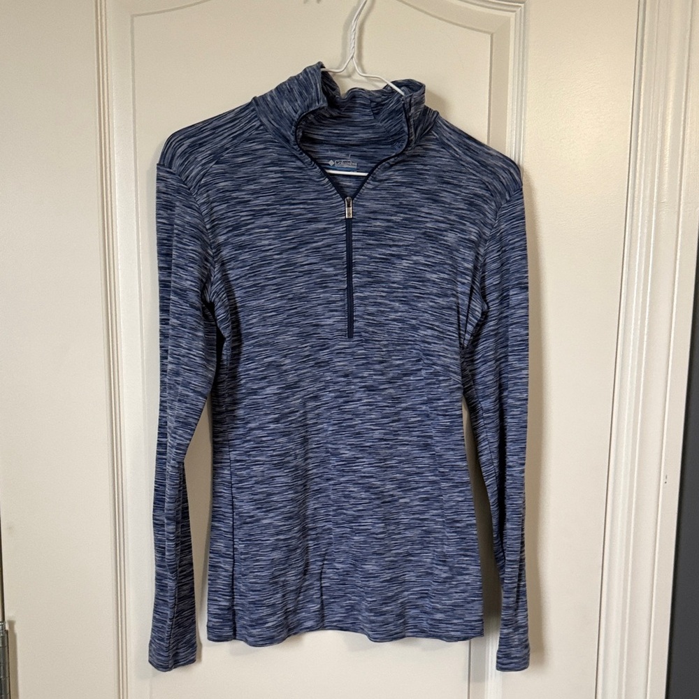 Columbia Gray and Blue Striped Active Top